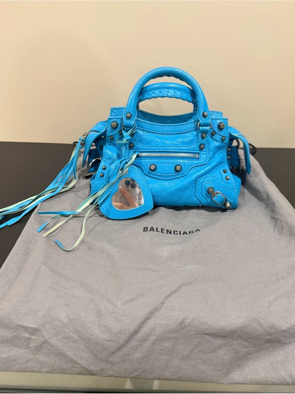 Balenciaga Neo Cagole in Turquoise Blue